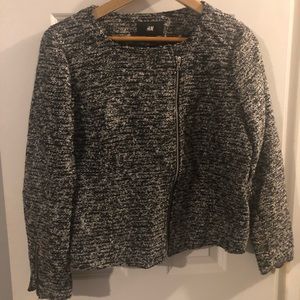 H&M blazer with zipper